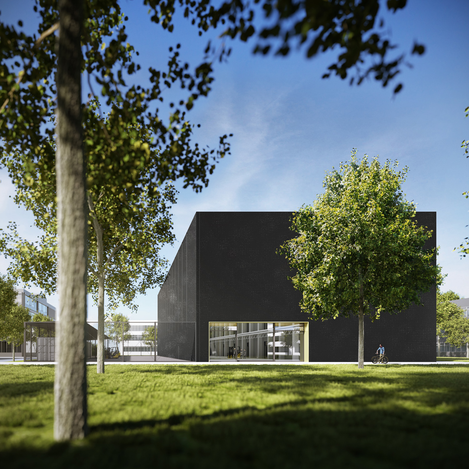 Rendering des Fraunhofer IGCV-Technikums
